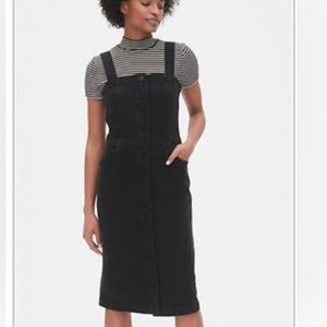 Gap Button Up Denim Apron Dress
